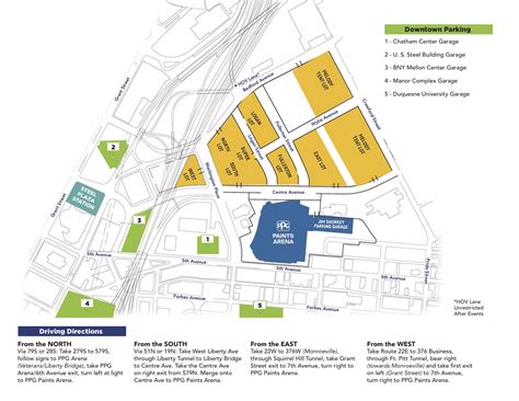 ppg arena parking lots|ppg paints arena parking lot.